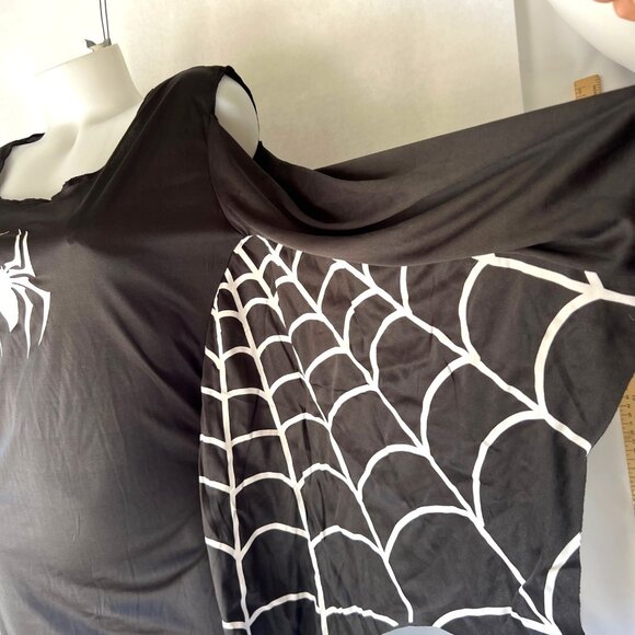 Black Spider Costume Dress Cosplay Halloween Outfit Size Adult M - Picture 3 of 8